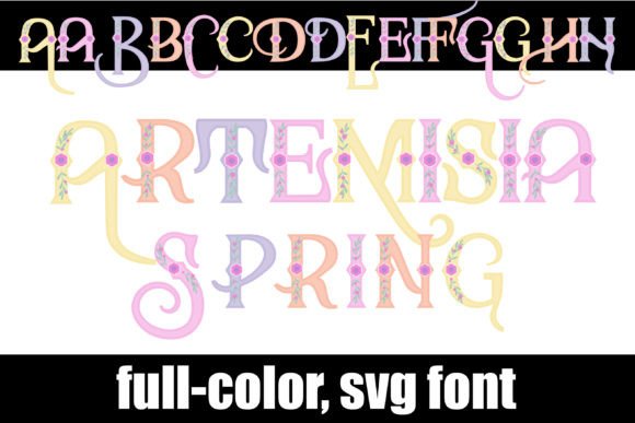 Artemisia Spring: A Color Font for Creative Branding