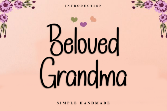 Beloved Grandma Typeface: A Warm Script for Editorial Design
