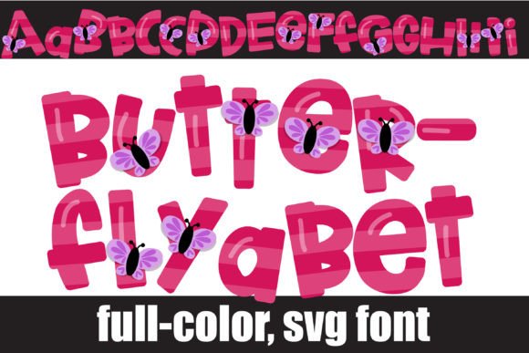 Butterflyabet: A Colorful Typeface for Creative Projects