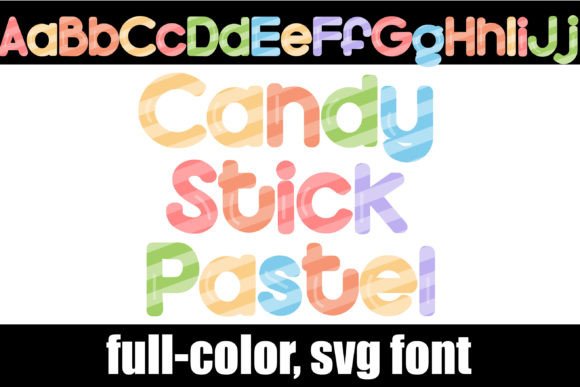 Candy Stick Pastel Font for Editorial Design