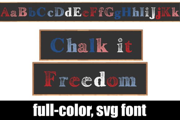 Chalk It Freedom: A Colorful Typeface for Creative Projects