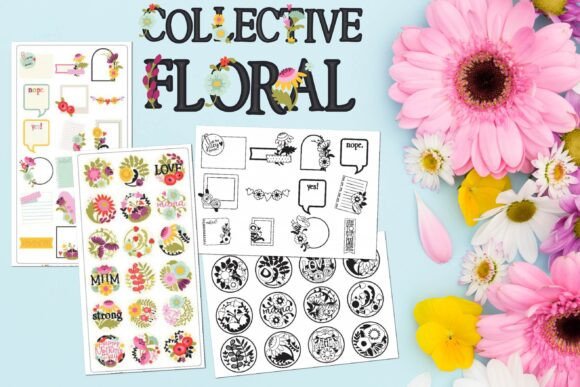 Collective Floral: A Color Font for Creative Web Design