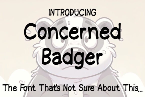 Concerned Badger: A Thoughtful Script Typeface for Editorial Design