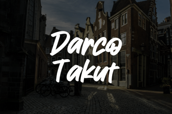 Darco Takut: A Script Font That Elevates Campaign Design