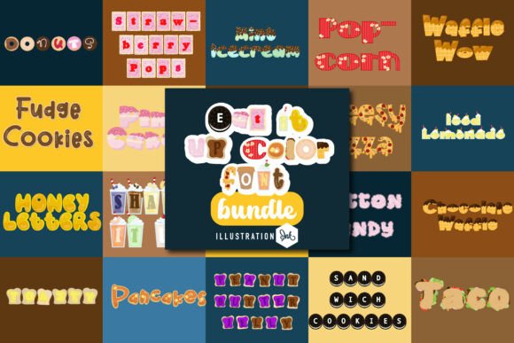 Eat It Up Color Font for Creative Projects