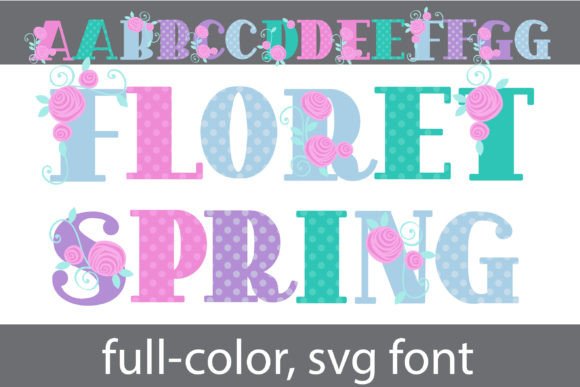 Floret Spring: A Color Font with Floral Charm