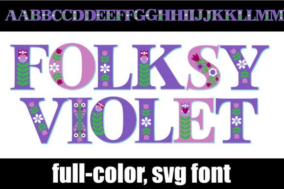 Folksy Violet: A Colorful Font for Business Branding