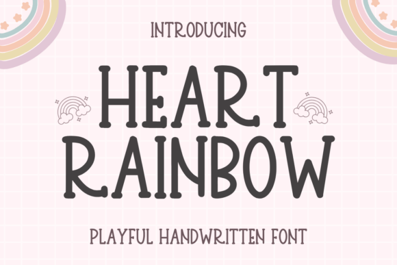 Heart Rainbow Font: A Playful Touch for Your Brand Identity