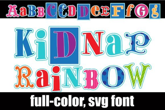 Kidnap Rainbow: A Playful Typeface for Creative Branding Projects