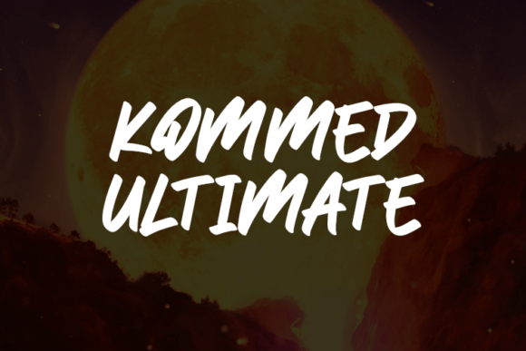 Kommed Ultimate: A Script Font for Strong Branding