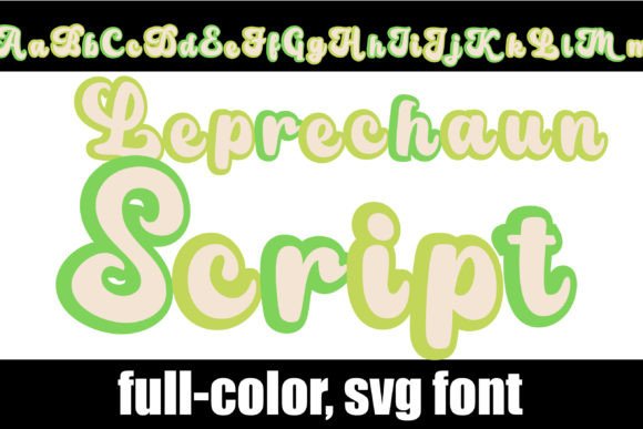 Leprechaun Script: A Colorful Display Font