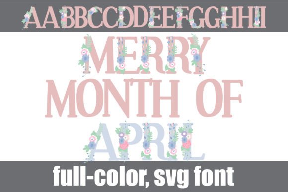 Merry Month of April Font