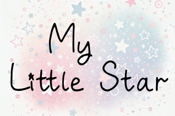My Little Star: A Playful Handwritten Font for Creative Branding