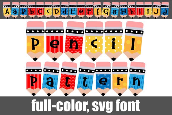 Pencil Pattern Font: A Playful Typeface for Memorable Digital Campaigns