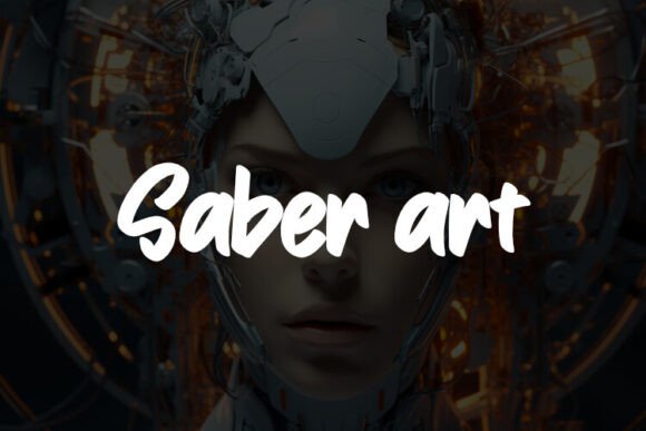 Saber Art Font: A Creative Typeface for Makers and Product Designers