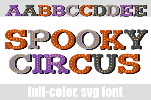 Spooky Circus Typeface Review: A Playful Color Font for Halloween Vibes